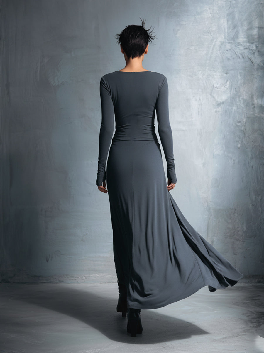 Noémie - Vestido Maxi con Nudo Lateral