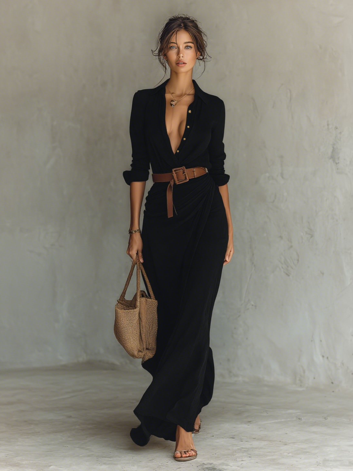 Vicenta - Vestido Maxi Casual