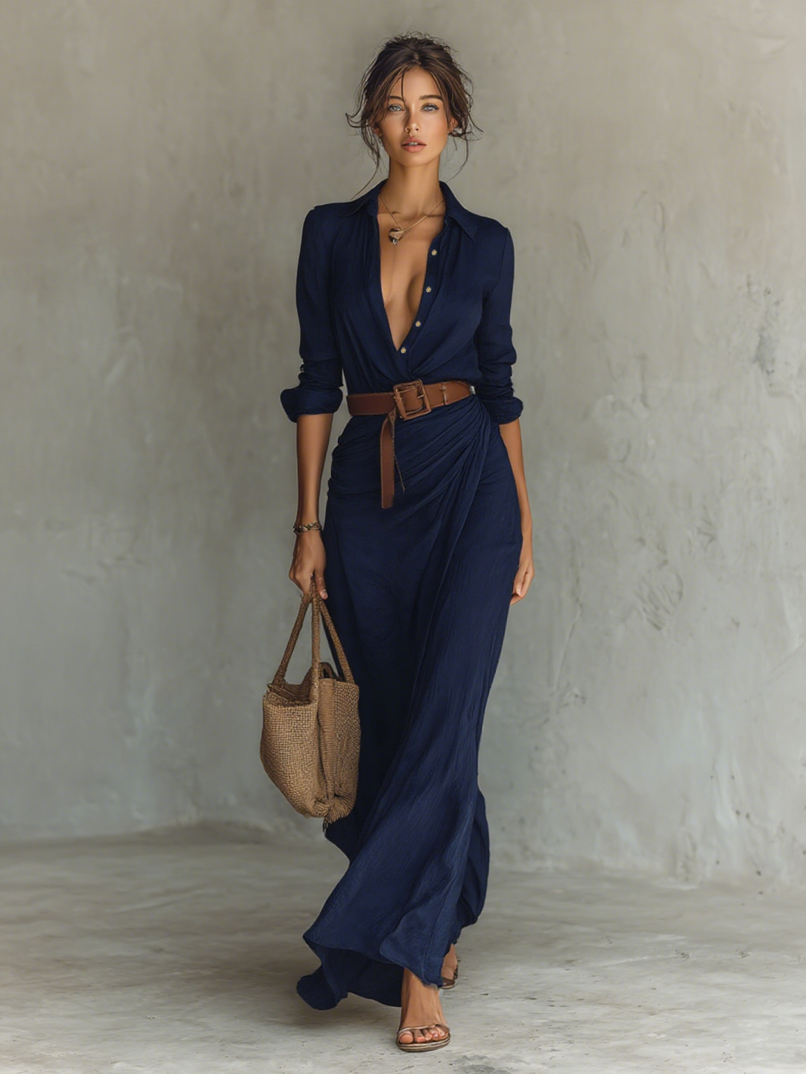 Vicenta - Vestido Maxi Casual