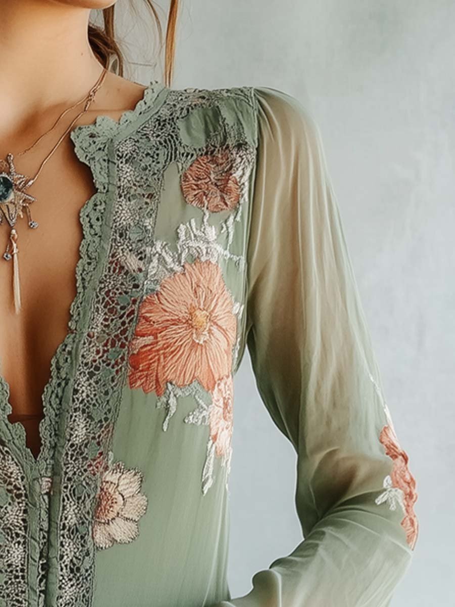 Elena | Blusa Bordada Floral