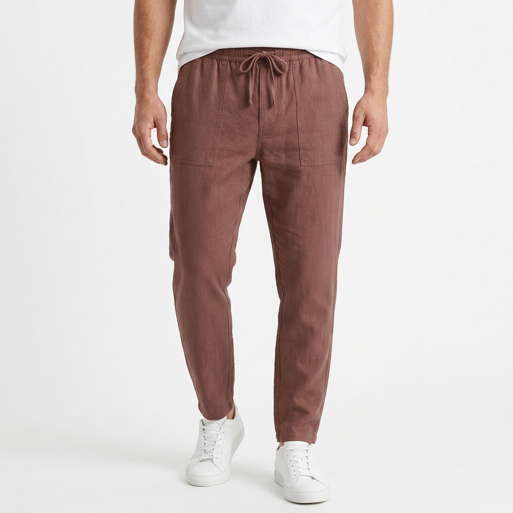 Pantalón Lino Relajado Hombre